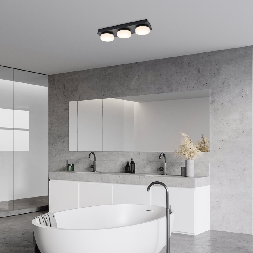 Rabalux - LED Laevalgusti vannituppa 3xLED/6W/230V IP44 must
