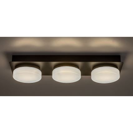 Rabalux - LED Laevalgusti vannituppa 3xLED/6W/230V IP44 must