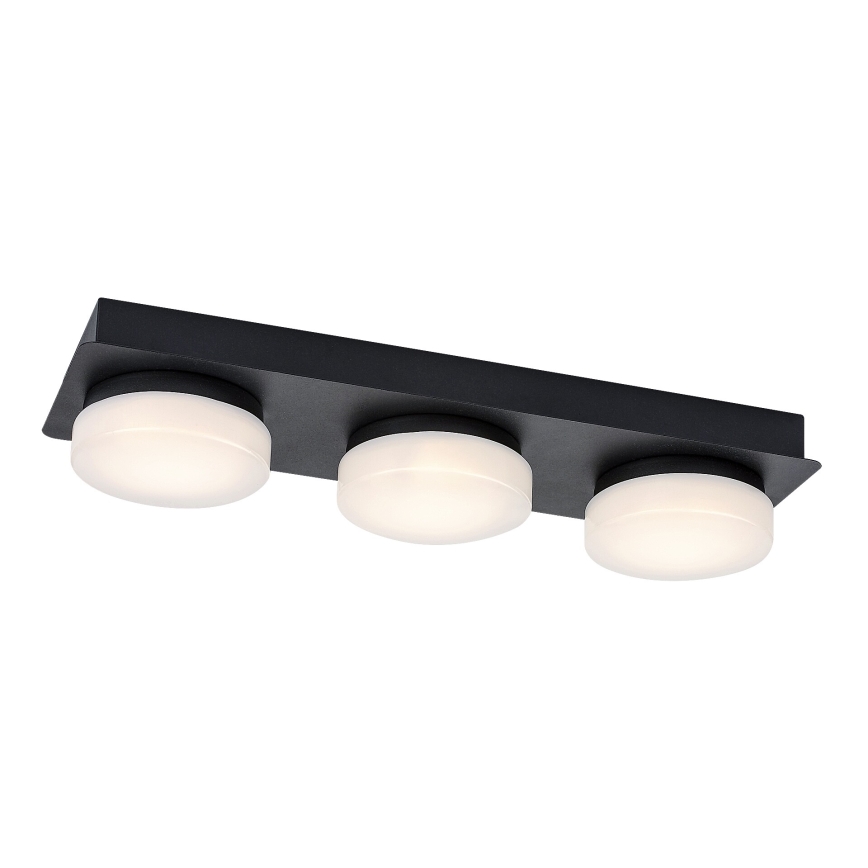 Rabalux - LED Laevalgusti vannituppa 3xLED/6W/230V IP44 must