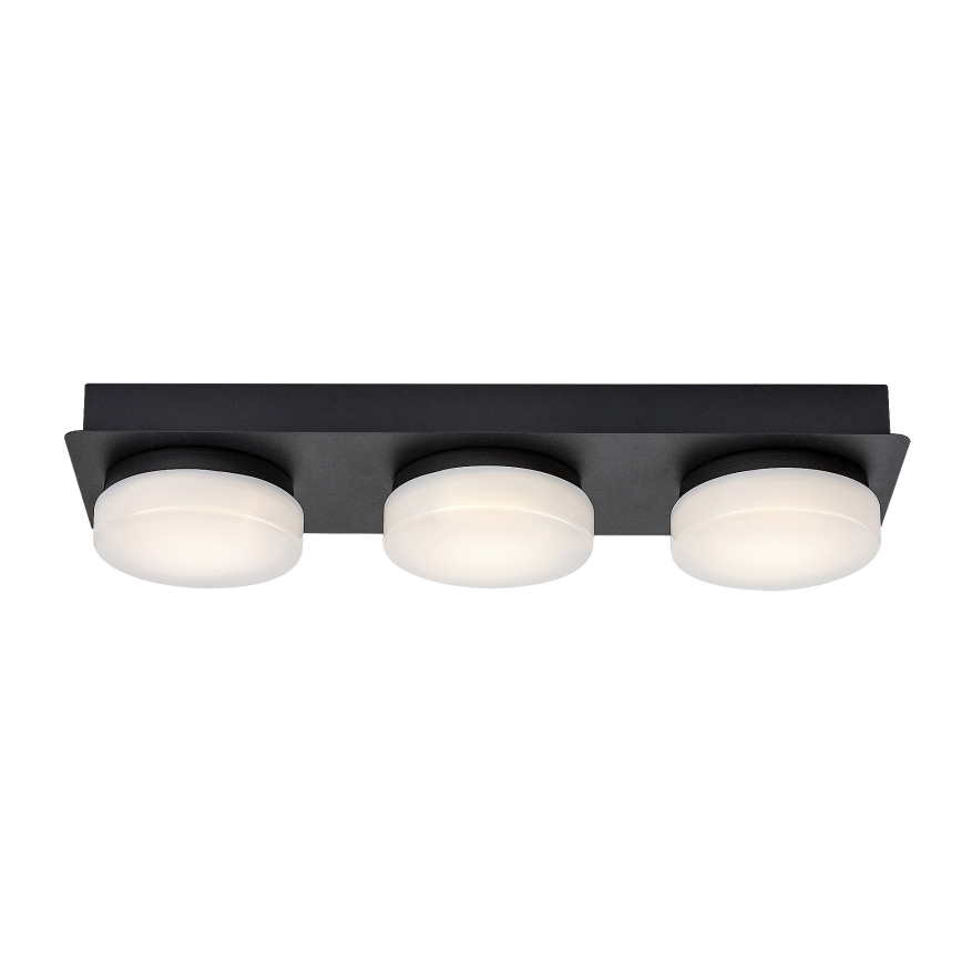 Rabalux - LED Laevalgusti vannituppa 3xLED/6W/230V IP44 must