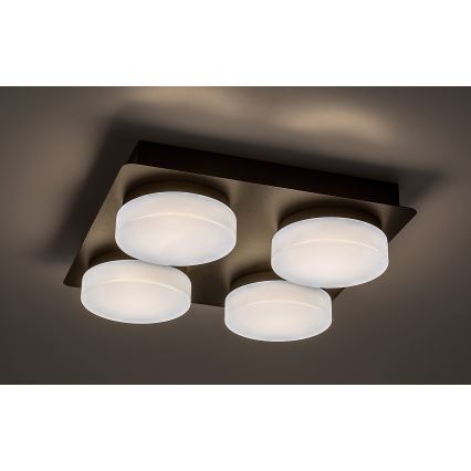 Rabalux - LED Laevalgusti vannituppa 4xLED/5,2W/230V IP44 must