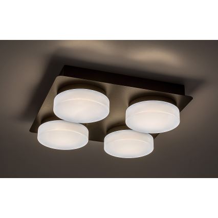 Rabalux - LED Laevalgusti vannituppa 4xLED/5,2W/230V IP44 must