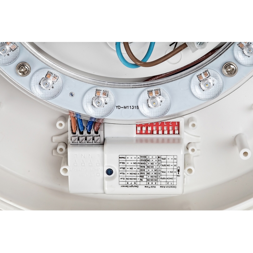 Rabalux - LED Laevalgusti koos anduriga LED/19W/230V IP44 4000K d. 28,5 cm valge