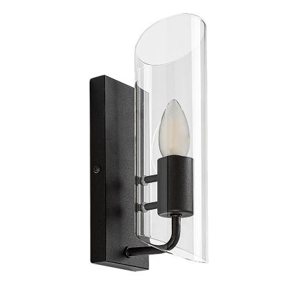 Rabalux - Seinavalgusti vannituppa 1xE14/12W/230V IP44 must
