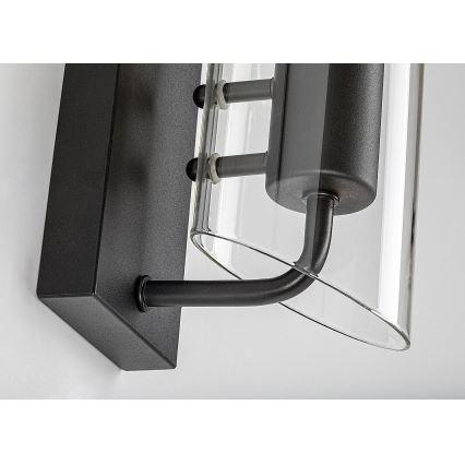 Rabalux - Seinavalgusti vannituppa 1xE14/12W/230V IP44 must