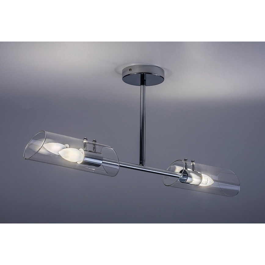 Rabalux - Vannitoa ripplühter 2xE14/12W/230V IP44 läikiv kroom
