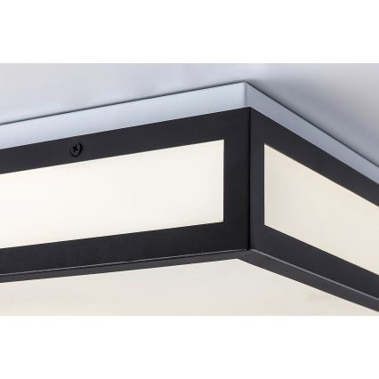 Rabalux - LED vannitoa laevalgusti LED/18W/230V IP44 must 30x30 cm