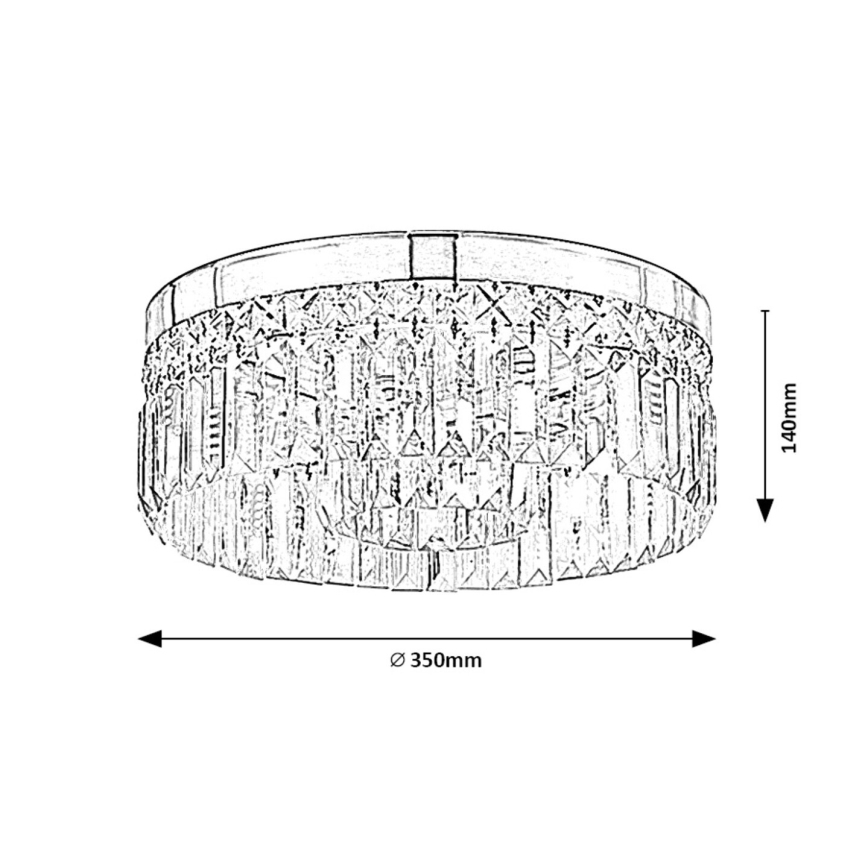 Rabalux - Vannitoa laelamp 6xG9/28W/230V IP44 Ø 35 cm