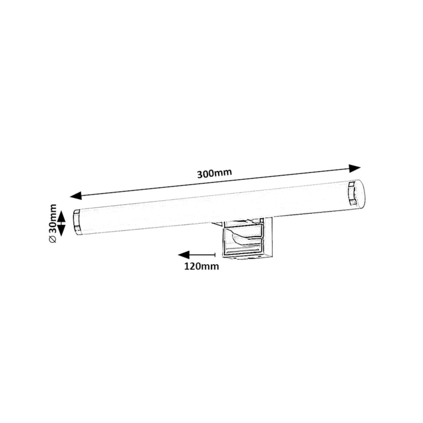 Rabalux - LED Peeglivalgustus vannituppa LED/5W/230V IP44
