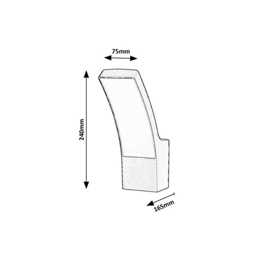 Rabalux - LED Väli seinavalgusti LED/12W/230V IP44