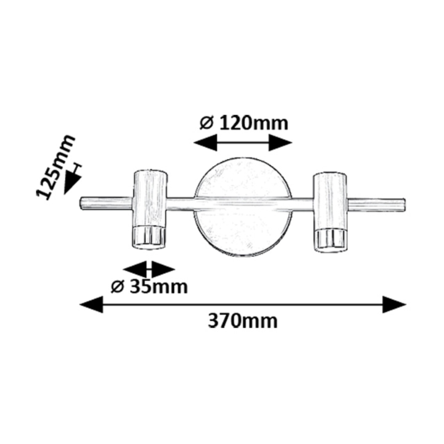 Rabalux - LED Kohtvalgusti seinale 2xLED/3W/230V 4000K