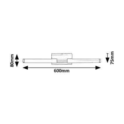 Rabalux - LED Seinavalgusti vannituppa LED/8W/230V 4000K IP44