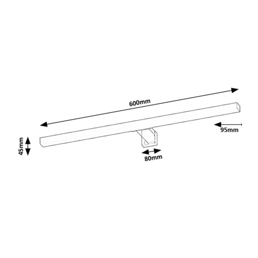 Rabalux - LED-vannitoa peeglivalgusti LED/9W/230V IP44 60 cm läikiv kroom