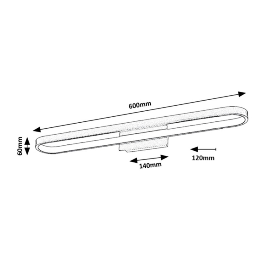 Rabalux - LED vannitoa peegli valgusti LED/18W/230V IP44 60 cm
