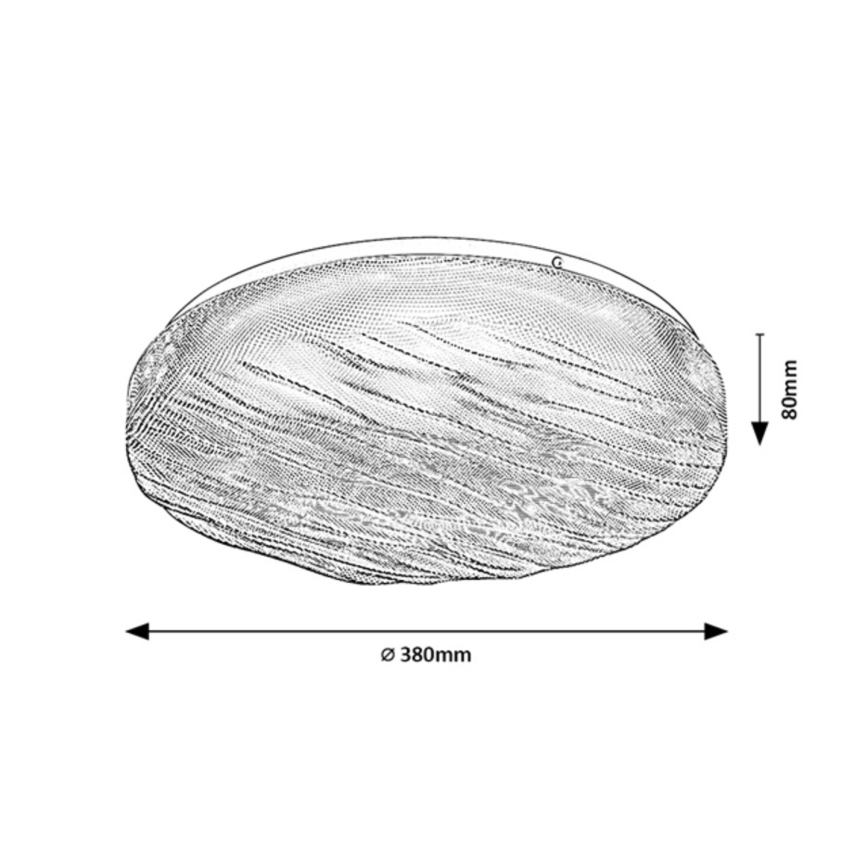 Rabalux - LED vannitoa laevalgusti LED/24W/230V IP44 4000K läbimõõt 38 cm
