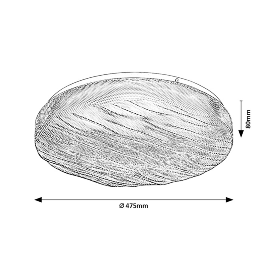 Rabalux - LED vannitoa laevalgusti LED/36W/230V IP44 4000K Ø 47,5 cm