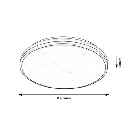 Rabalux - LED-vannitoa laelamp LED/40W/230V IP44 4000K läbimõõt 48,5 cm