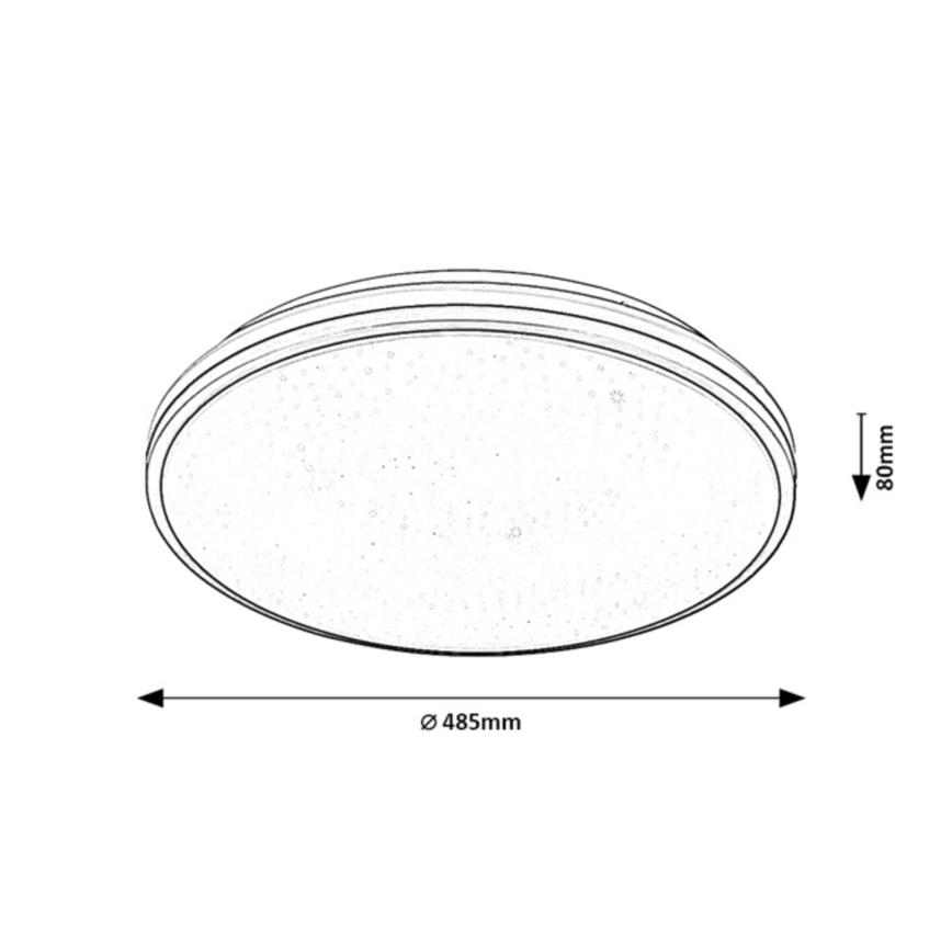 Rabalux - LED-vannitoa laelamp LED/40W/230V IP44 4000K läbimõõt 48,5 cm