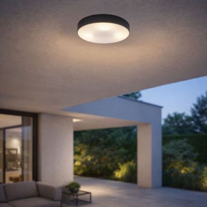 Rabalux - Välislaelamp 2xE27/9W/230V läbimõõt 29 cm IP43 must