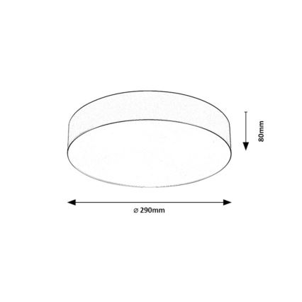 Rabalux - Välislaelamp 2xE27/9W/230V läbimõõt 29 cm IP43 must