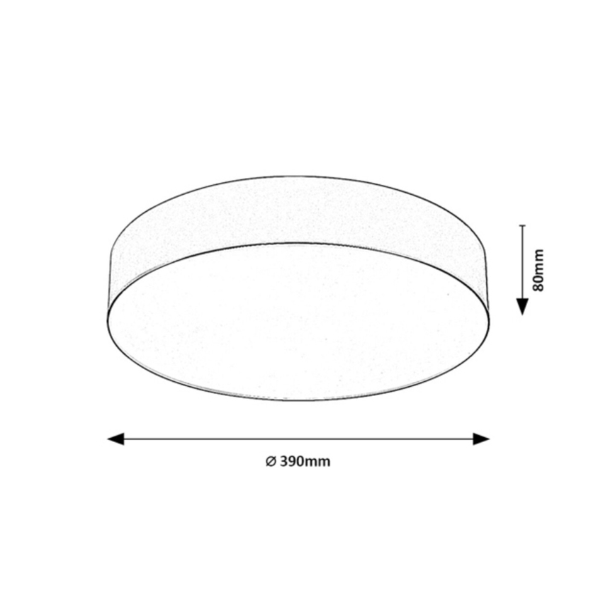 Rabalux - välitingimuste laevalgusti 3xE27/9W/230V Ø39 cm IP43 must