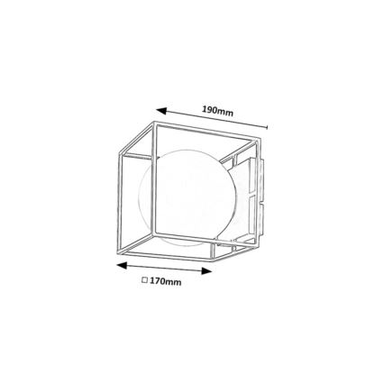 Rabalux - Väline seinavalgusti 1xE14/15W/230V IP44 must