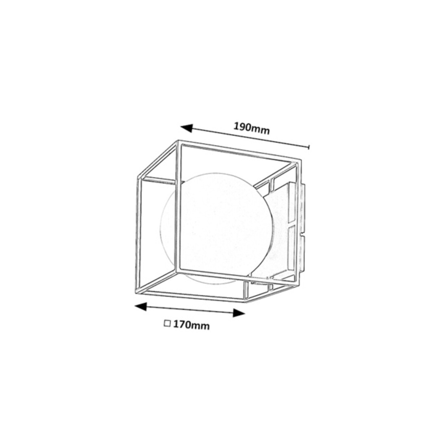 Rabalux - Välisseinale paigaldatav seinavalgusti 1xE14/15W/230V IP44 kuldne