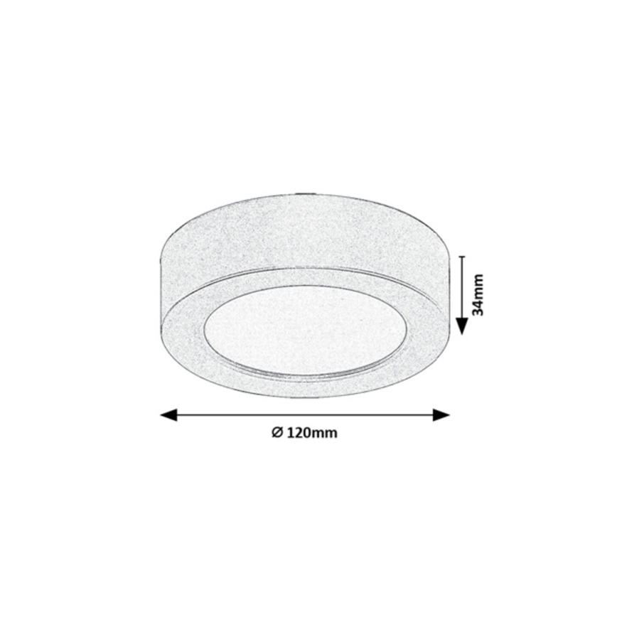 Rabalux - LED vannitoa laelamp LED/7W/230V Ø 12 cm IP44 valge