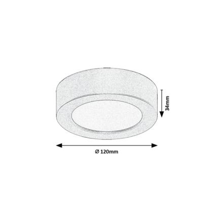 Rabalux - LED vannitoa laelamp, LED/7W/230V, läbimõõt 12 cm, IP44, kuldne