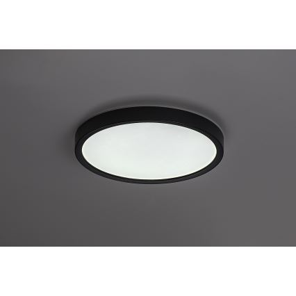 Rabalux - LED-vannitoa laevalgusti LED/18W/230V 3000/4000/6000K läbimõõt 29 cm IP44 must