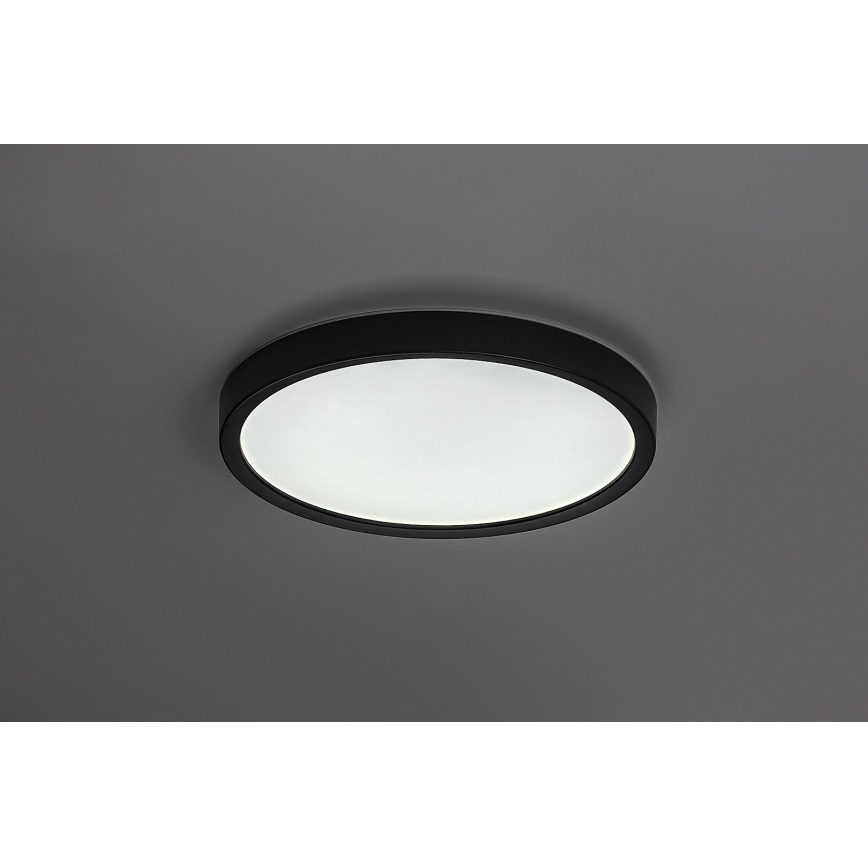 Rabalux - LED-vannitoa laevalgusti LED/18W/230V 3000/4000/6000K läbimõõt 29 cm IP44 must