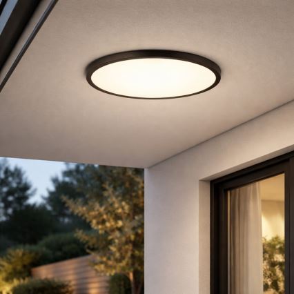Rabalux - LED-vannitoa laelamp LED/24W/230V 3000/4000/6000K läbimõõt 40 cm IP44 must