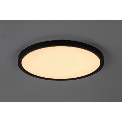 Rabalux - LED-vannitoa laelamp LED/24W/230V 3000/4000/6000K läbimõõt 40 cm IP44 must