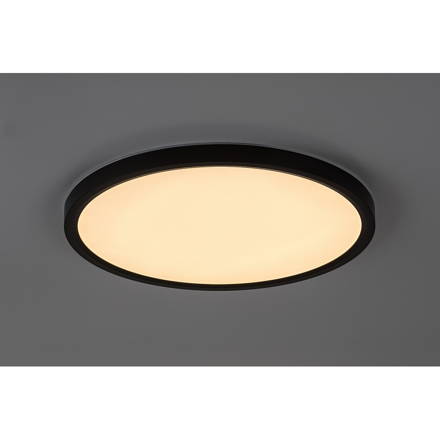 Rabalux - LED-vannitoa laelamp LED/24W/230V 3000/4000/6000K läbimõõt 40 cm IP44 must