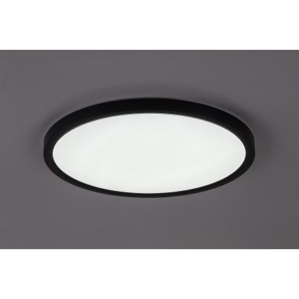 Rabalux - LED-vannitoa laelamp LED/24W/230V 3000/4000/6000K läbimõõt 40 cm IP44 must