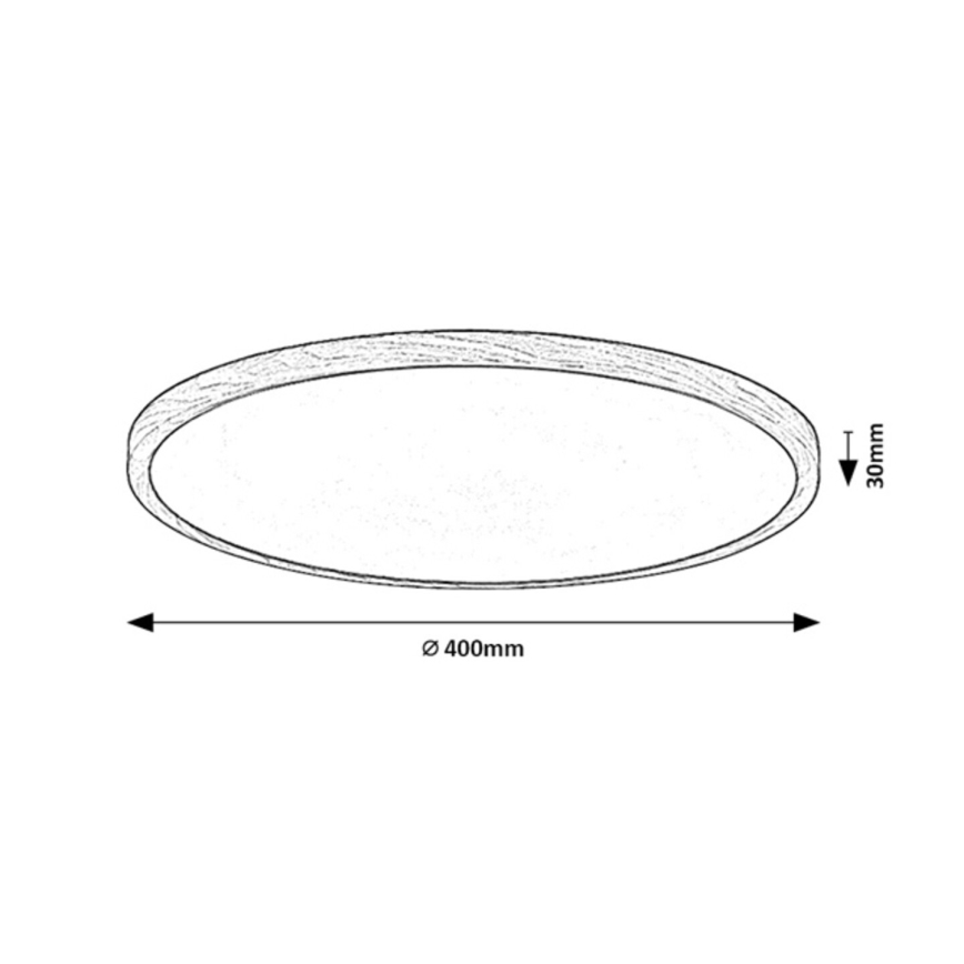 Rabalux - LED vannitoa laelamp LED/24W/230V 3000/4000/6000K läbimõõt 40 cm IP44 beež