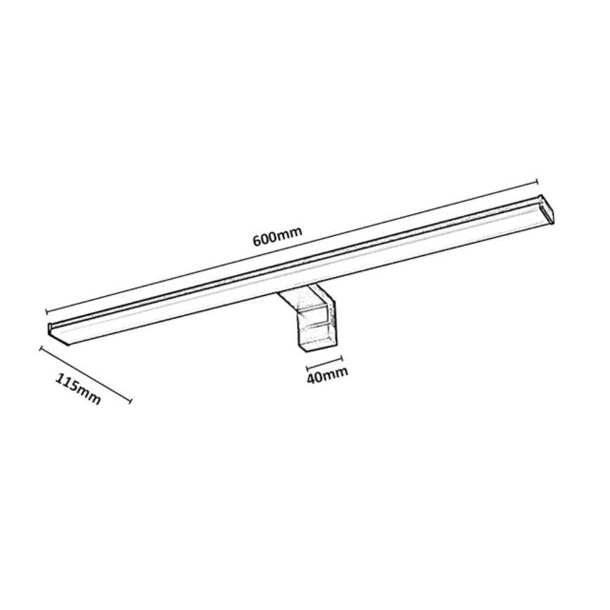 Rabalux - LED vannitoa peegli valgustus LED/12W/230V IP44 60 cm
