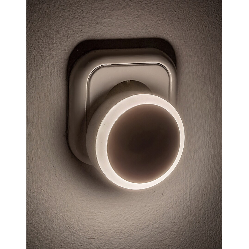 Rabalux - LED Öövalgusti pistikupessa koos hämardusanduriga LED/0,3W/230V 3000K