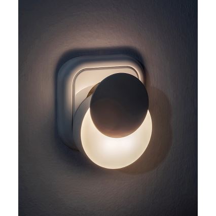Rabalux - LED Öövalgusti pistikupessa koos hämardusanduriga LED/0,3W/230V 3000K
