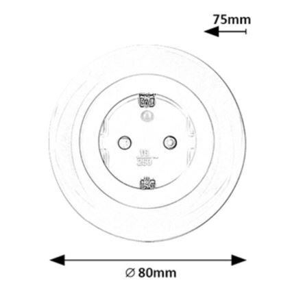 Rabalux - LED RGB Pistikupesa valgustusega LED/0,54W/230V 3000K