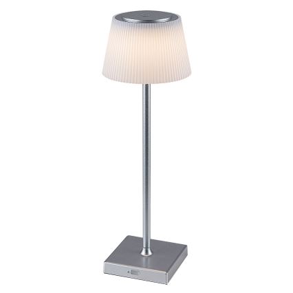 Rabalux - LED Hämardatav laetav laualamp LED/4W/3,7V 1800 mAh 3000-5000K IP44 hõbedane