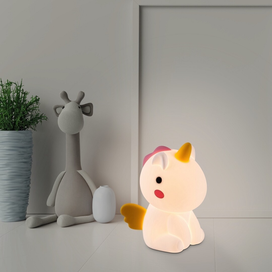 Rabalux - LED RGB Hämardatav puutetundlik laetav väike lamp lastetuppa LED/0,45W/5V