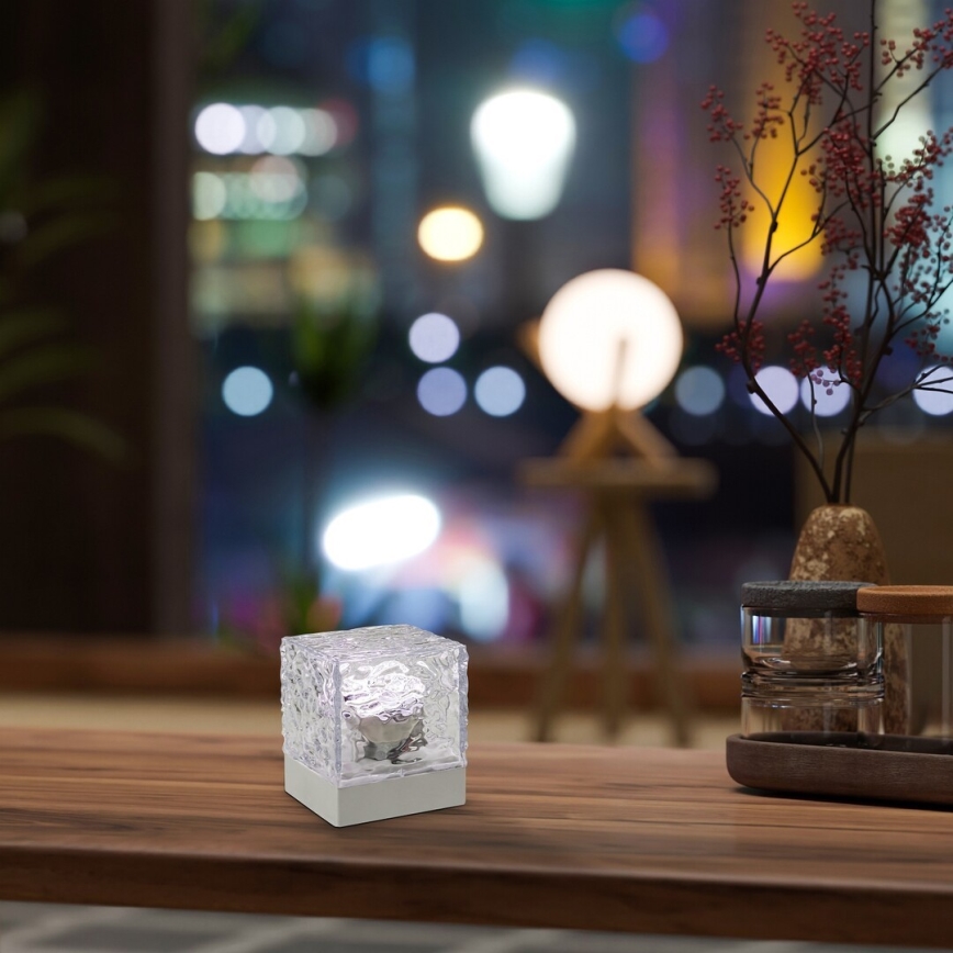 Rabalux - LED RGB Hämardatav laetav laualamp LED/1W/5V/3xAA + kaugjuhtimispult