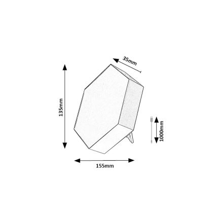 Rabalux - LED RGB reguleeritav laualamp LED/1W/5V/3xAA + kaugjuhtimispult