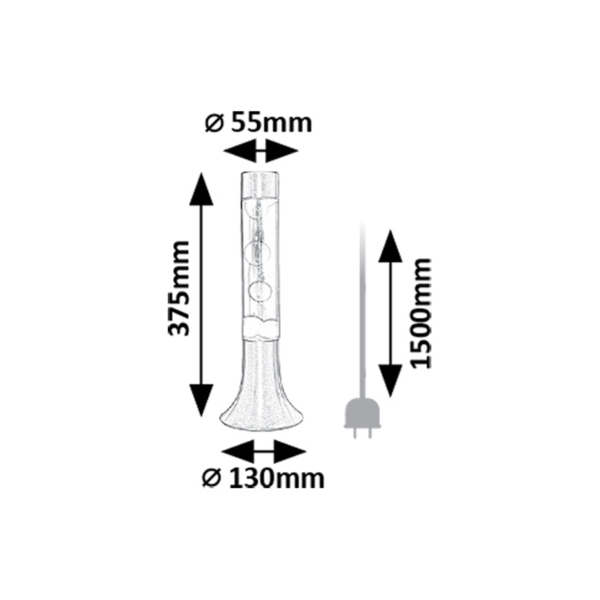Rabalux - LED Laavalamp LED/25W/230V