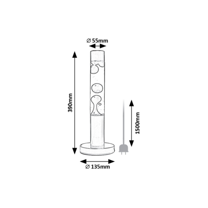 Rabalux - LED Laavalamp LED/25W/230V
