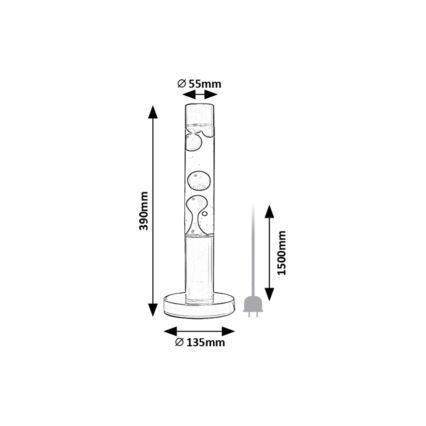 Rabalux - LED Laavalamp LED/25W/230V