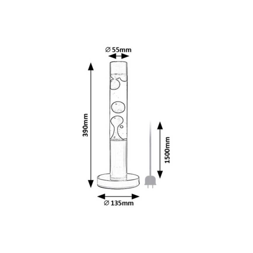 Rabalux - LED Laavalamp LED/25W/230V