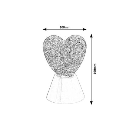 Rabalux - südamekujuline LED-dekoratiivlamp LED/0,8W/3xAA