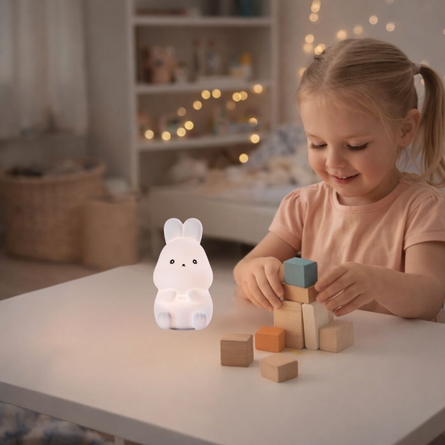 Rabalux - LED RGB puutetundlik öölamp LED/0,05W/1xCR2032 jänes
